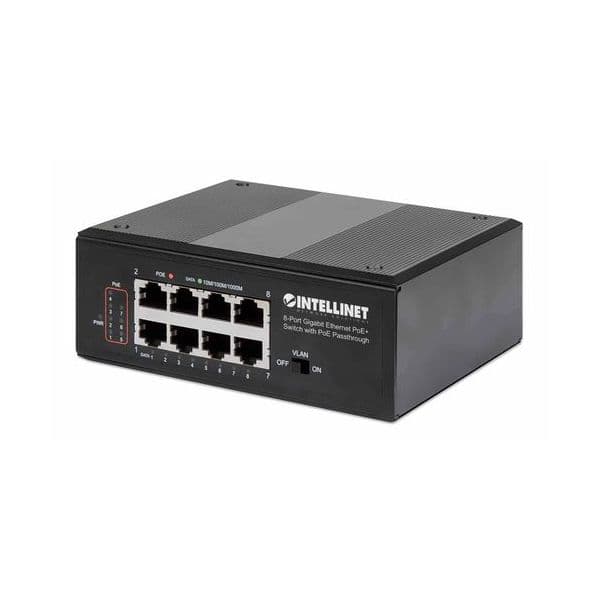Intellinet 8-Port Poe+ Gigabit Switch + Poe-passthrough - 561624