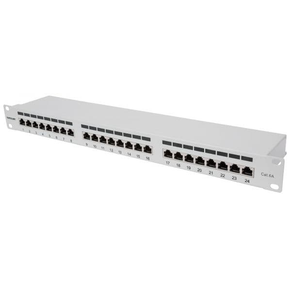Intellinet Patch panel Cat6a FTP 1U Cinzento