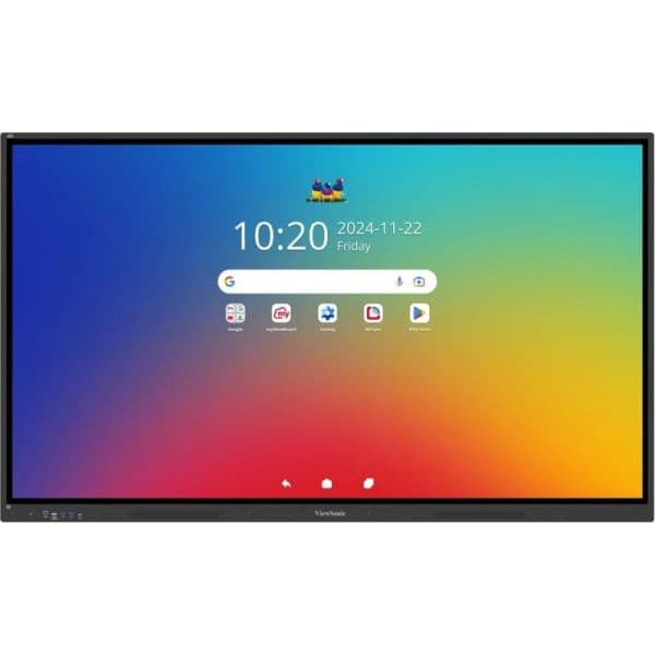 ViewSonic 75" IFP7534 DLED Monitor Interativo 4K Multi-Touch (40 Pontos) Android 14