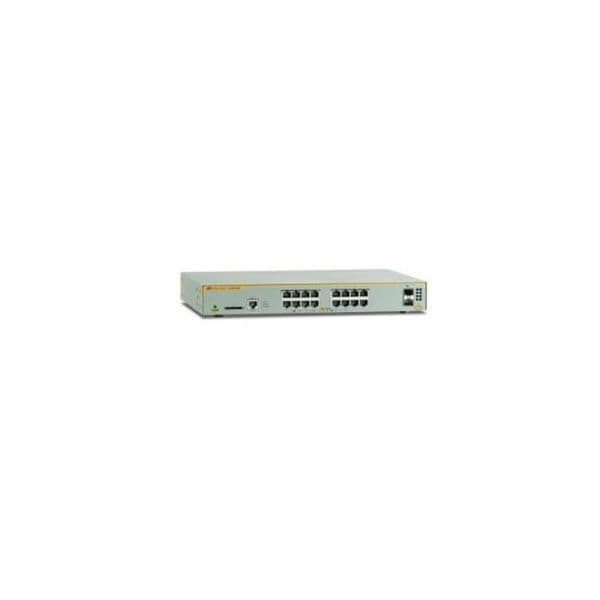 Allied Telesis L2+ managed switch, 16 x 10/100/1000Mbps, 2 x SFP uplink slots, 1 Fixed AC power supply EU Power cord - AT-x230-18GT-50