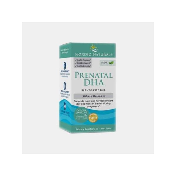 Nordic Naturals Vegan Prenatal DHA 500mg Omega-3 60 Softgels