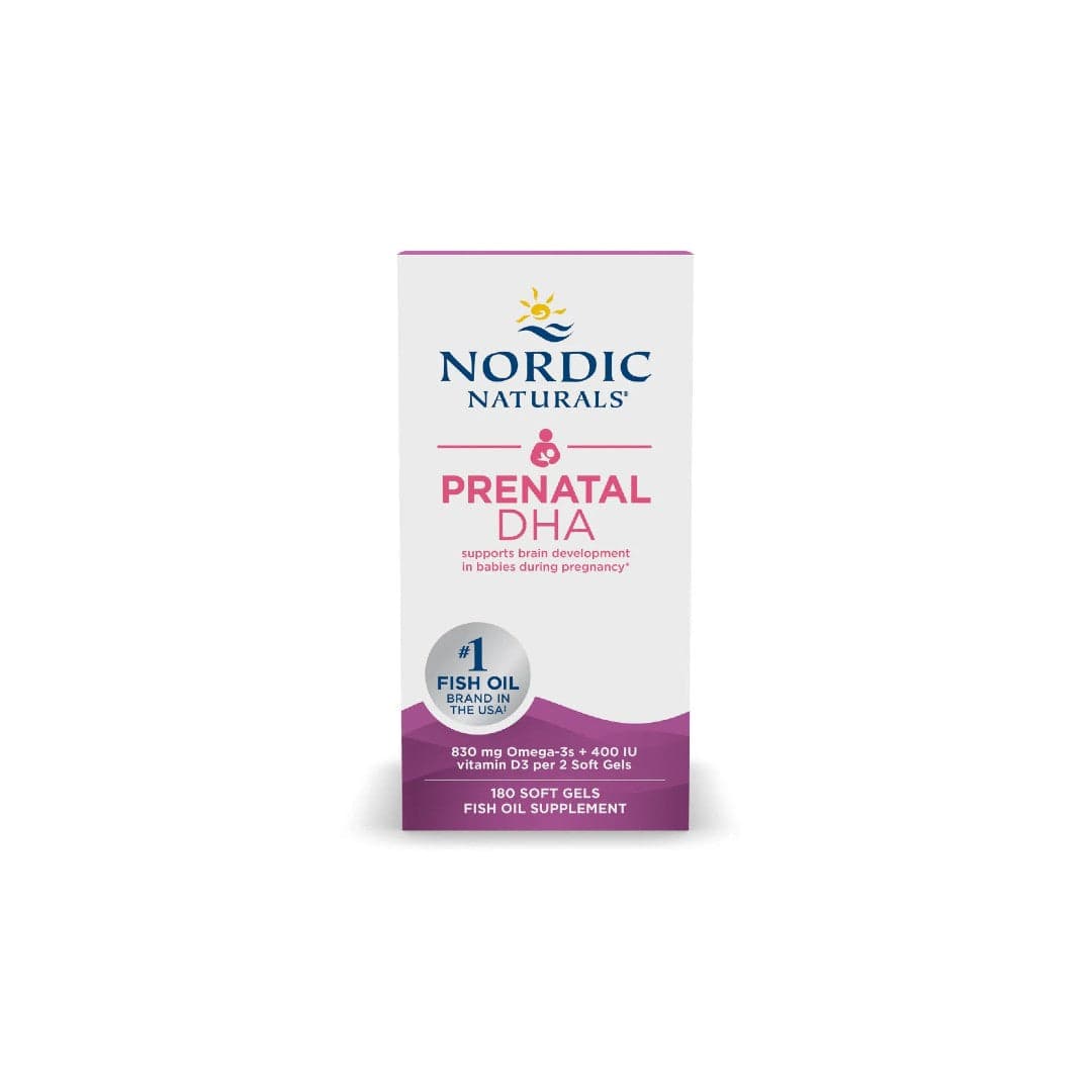 Nordic Naturals Prenatal DHA Omega-3 830mg with Vitamin D3 180 Softgels (unflavoured)