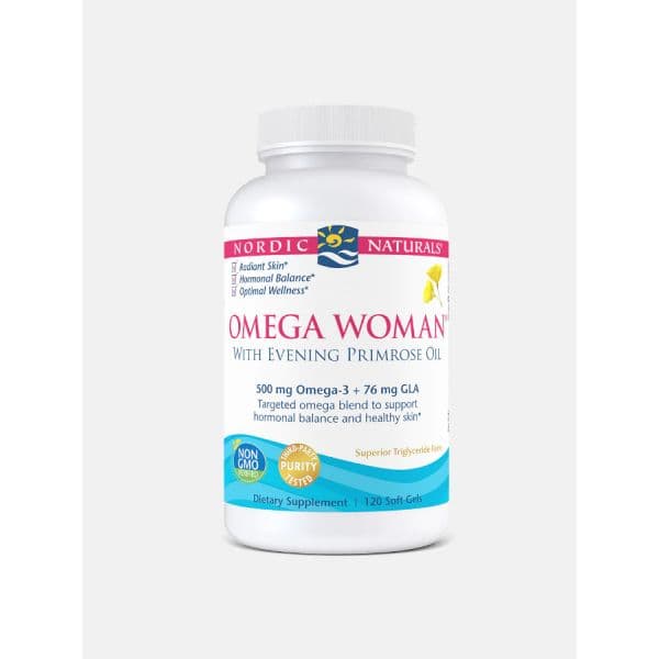 Nordic Naturals Omega Women with Evening Primrose Oil 120 Softgels (Lemon)