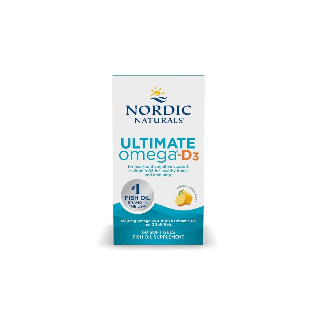 Ultimate Omega-D3 60 Soft Gels - Great Lemon Taste