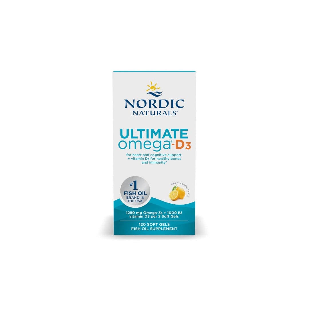Ultimate Omega-D3 120 Soft Gels - Great Lemon Taste