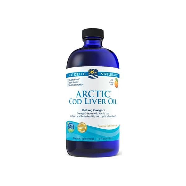 Nordic Naturals Óleo de Fígado de Bacalhau do Ártico 1060mg de Laranja 473 ml