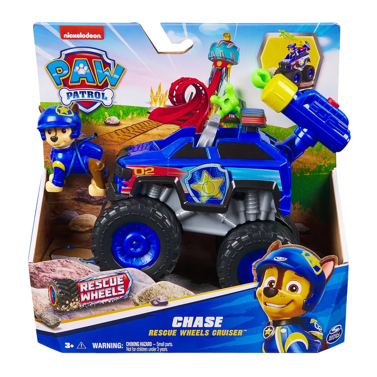 Concentra Patrulha Pata Carro de Resgate Monster Truck do Chase