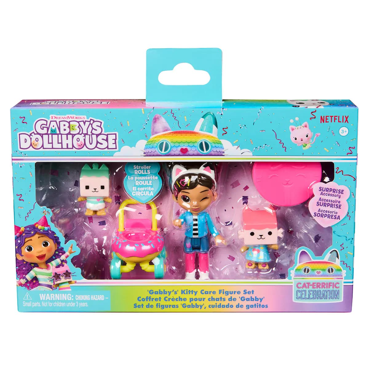 Gabby's Dollhouse - Conjunto de Figuras Cuida de Gatinhos