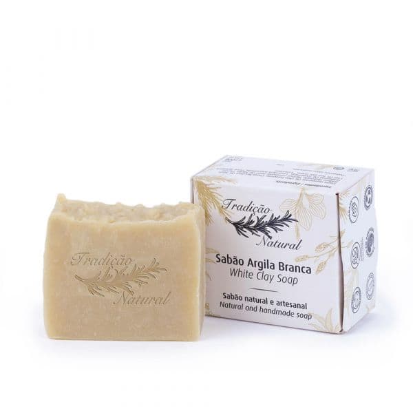 Tradição Natural Sabão Artesanal Argila Branca 100g