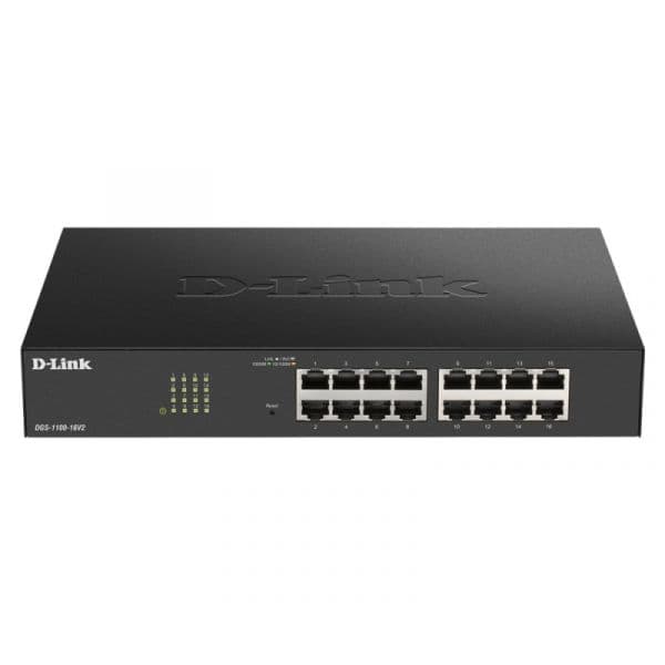 D-Link DGS-1100-16 V2 16-Port 10/100/1000Mbps EasySmart Switch