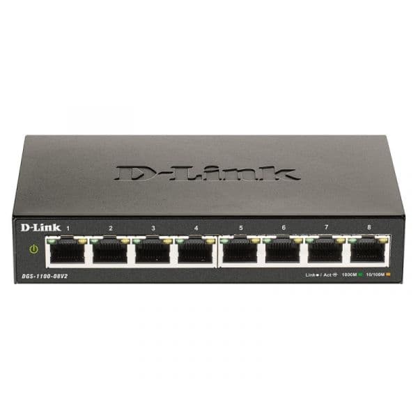 D-Link Switch Gigabit 8 portas DGS-1100-08V2