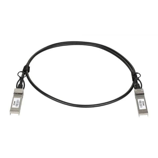 D-Link DEM-CB100S28 Cabo Direct Attach 25GBase SFP28 para SFP28 1 Metro Preto e Prateado