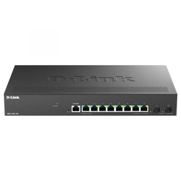 Switch Gerido D-Link DMS-1250-10S/E 8 portas 2.5G Ethernet Combo SFP Rack