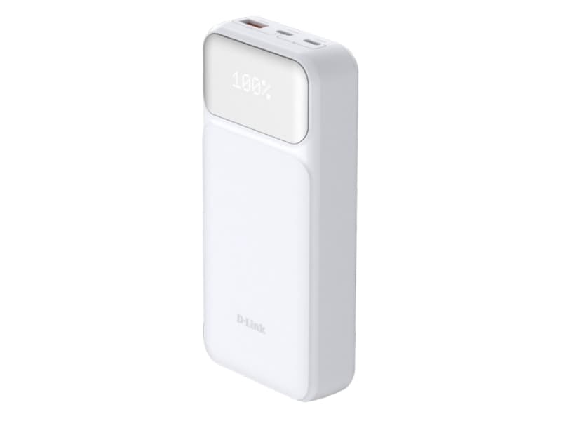 PowerBank D-Link DPP-201 20000mAh 65W USB-C/USB-A Branco - MEGAONLINE