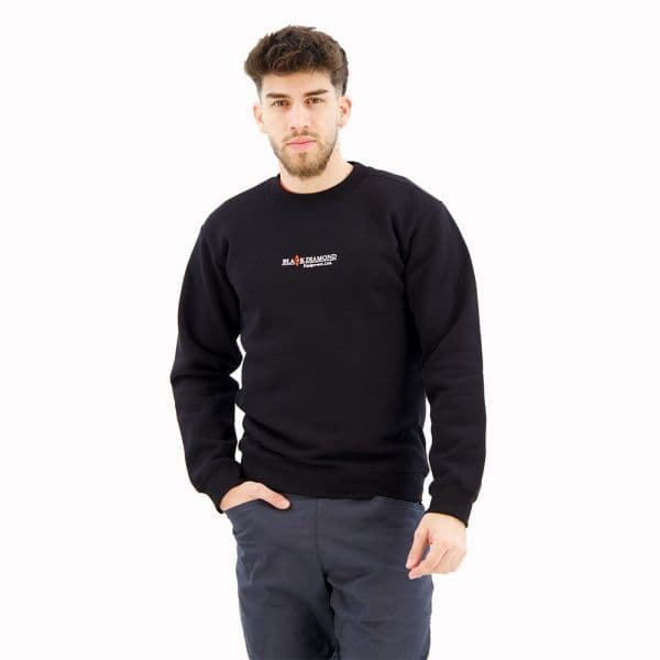 Black Diamond Heritage Wordmark Crewneck Sweatshirt Preto M Homem