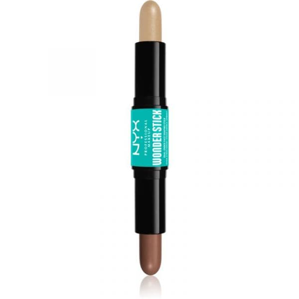 Nyx Professional Makeup Wonder Stick Dual Face Lift Barra Duplo Contorno Tom 02 Universal Light 2x4g