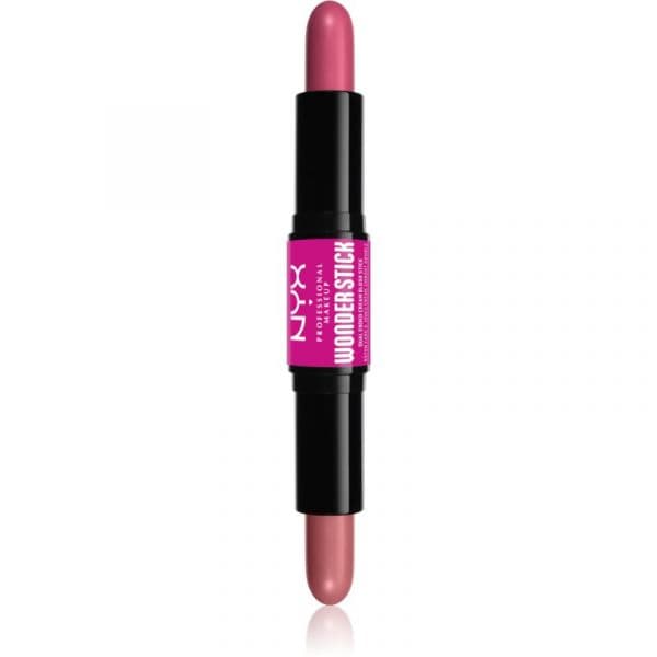 Nyx Professional Makeup Wonder Stick Cream Blush Barra Duplo Contorno Tom 01 Light Peach And Baby Pink 2x4 g