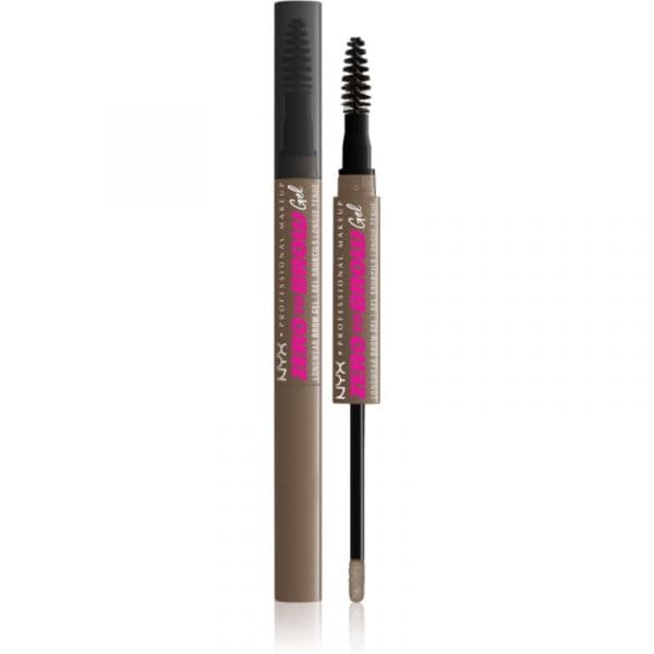 Nyx Professional Makeup Zero To Brow Gel Gel para Sobrancelhas com Aplicador Tom 05 Ash Brown 2 ml