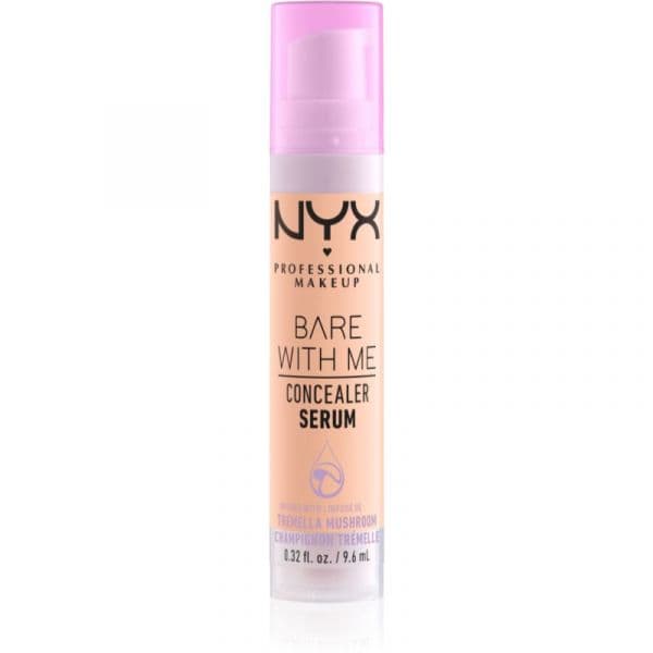 Nyx Professional Makeup Bare With Me Concealer Sérum Corretor Hidratante 2 em 1 Tom 2.5 Medium Vanilla 9,6 ml
