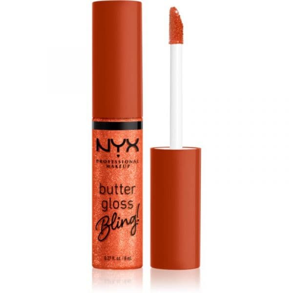 Nyx Professional Makeup Butter Gloss Bling Gloss Brilhante Tom 06 Shimmer Down 8ml