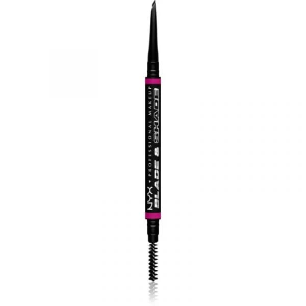 Nyx Blade & Shade Lápis de Sobrancelhas com Escova Tom Black 0.06 0.06g