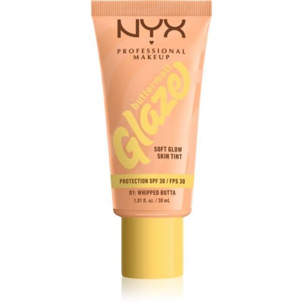 Nyx Professional Makeup Buttermelt Glaze Soft Glow Skin Tint SPF30 Tom Whipped Butta