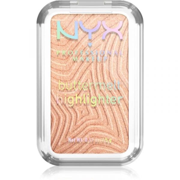 NYX Buttermelt Highlighter Pó Iluminador Tom 10 Glaze It Butta 5g
