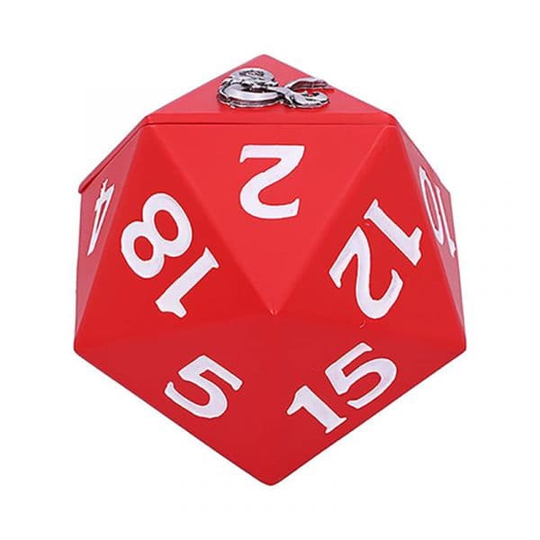 Nemesis Now Caixa de Dados D20 Dungeons & Dragons Vermelho 13.5 cm