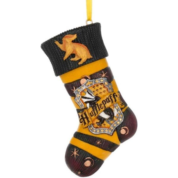 Enfeite de Meia de Natal da Hufflepuff Harry Potter