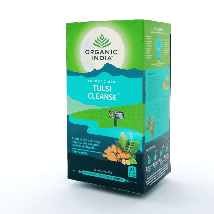 Organic India Infusão Bio Tulsi Cleanse 25 Saquetas
