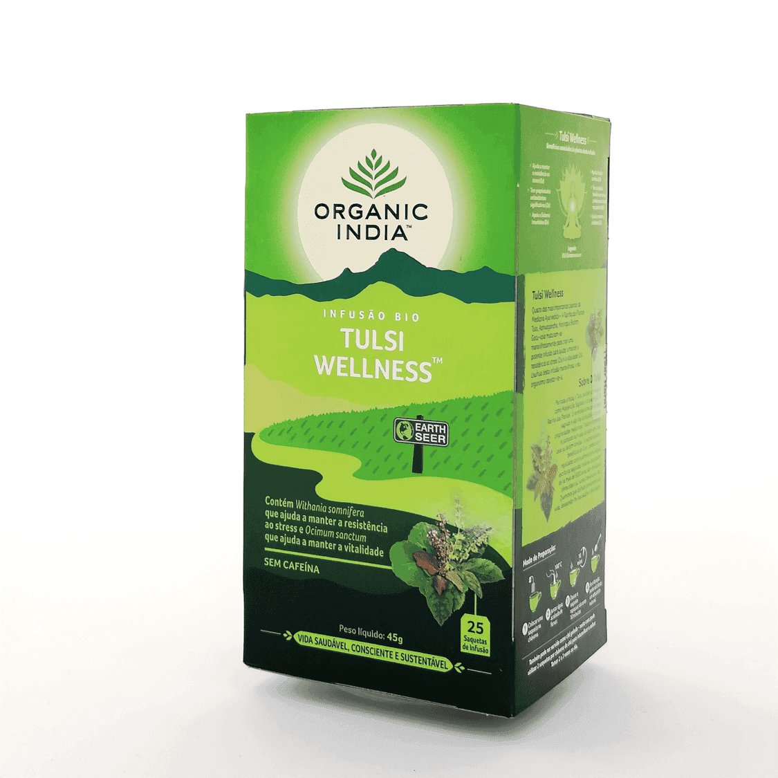 Infusão Bio Tulsi Wellness 25 Saquetas Organic India