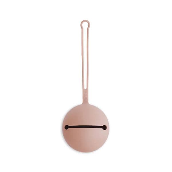 Mushie Porta Chupetas Silicone Pacifier Blush - M2002