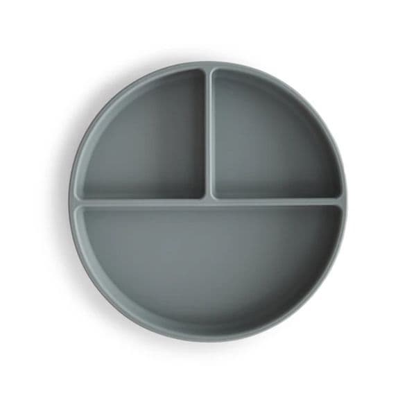 Mushie Prato de Silicone com Divisórias e Ventosa Stone