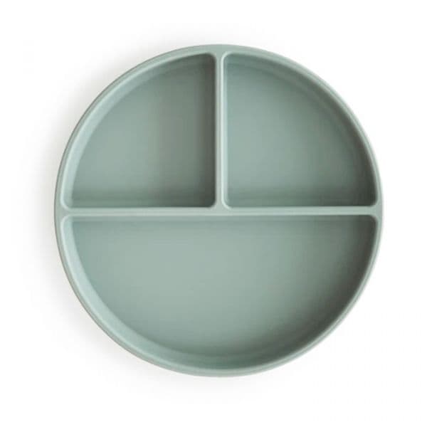 Mushie Prato com Divisórias e Ventosa Cambridge Blue - MSP-20012