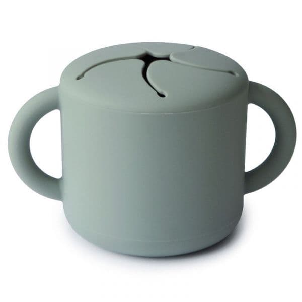 Mushie Copo Silicone para Snacks Cambridge Blue