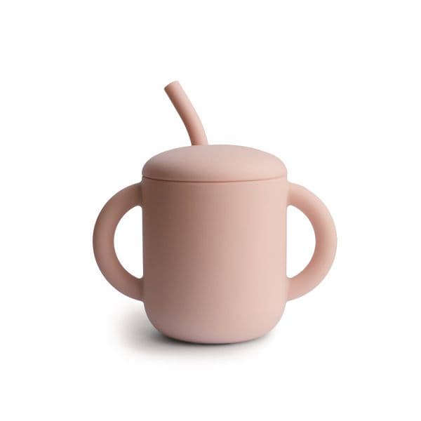 Mushie Training Cup com Palhinha Blush