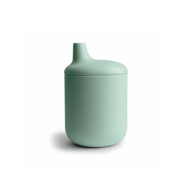 Mushie Sippy Cup Silicone Cambridge Blue