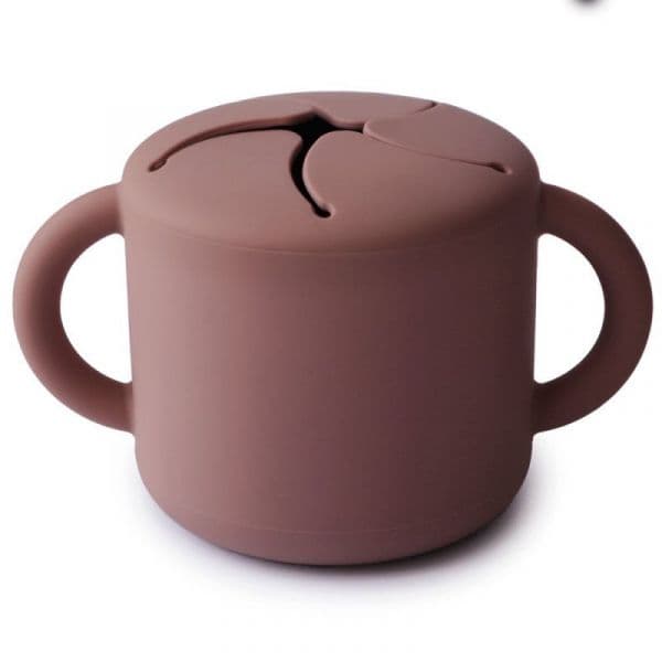 Mushie Copo Silicone para Snacks Woodchuck