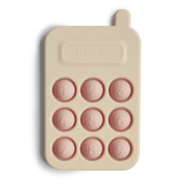 Mushie Brinquedo Sensorial Telemóvel Blush