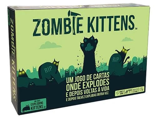 Jogo de Tabuleiro Zombie Kittens - Exploding Kittens