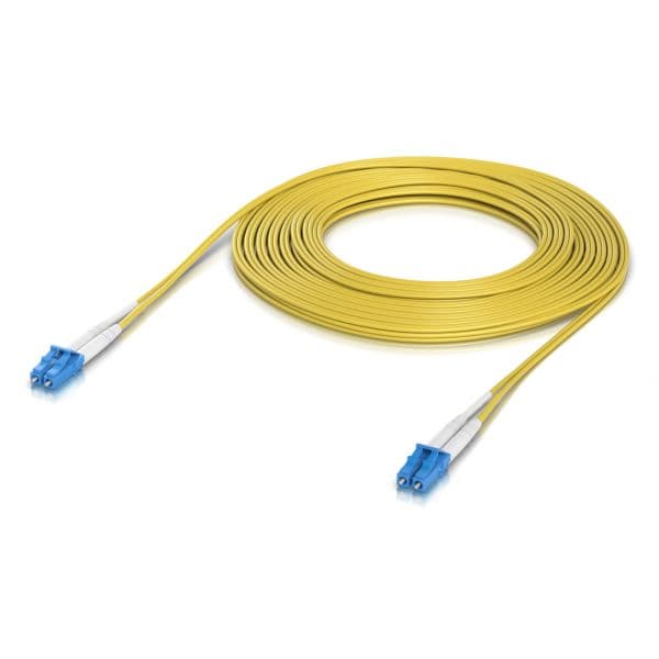 Ubiquiti UACC-OFC-S2-LULU-10M Cabo Fibra Ótica Duplex LC UPC OS2 10m Amarelo