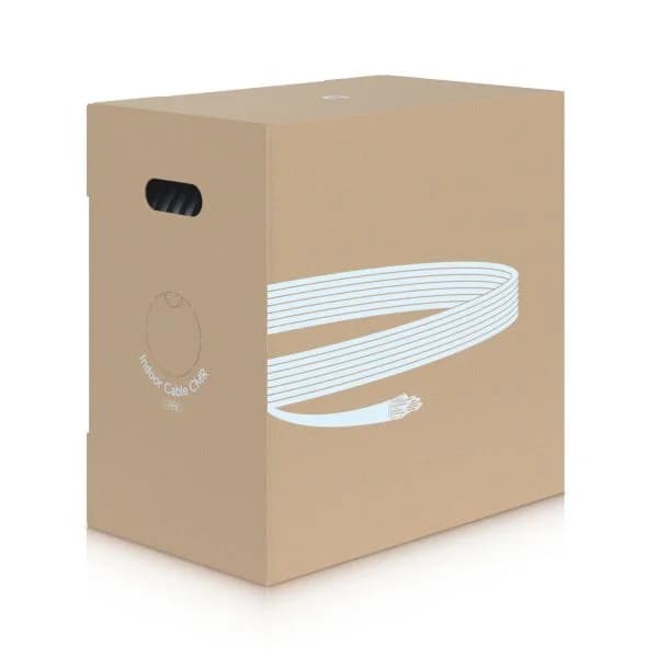 Ubiquiti UACC-Cable-C6A-CMR Cabo de Rede Ethernet UTP Cat6a U/UTP Interno Branco 305m