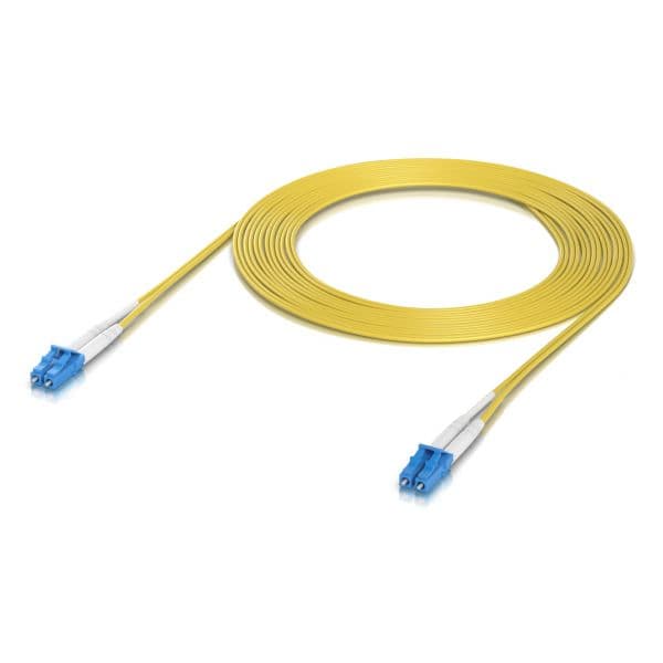 Ubiquiti UACC-OFC-S2-LULU-3M-50 Cabo de Fibra Óptica OS2 Duplex LC/LC 3m Amarelo (Pack 50)