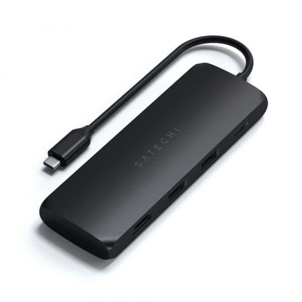 Satechi Adaptador Multiporta Híbrido USB-C 4 em 1 SSD Space Grey
