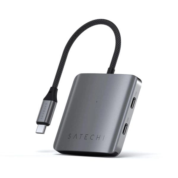 Satechi 810086361328 Hub USB-C 4 Portas 100W Power Delivery Cinzento