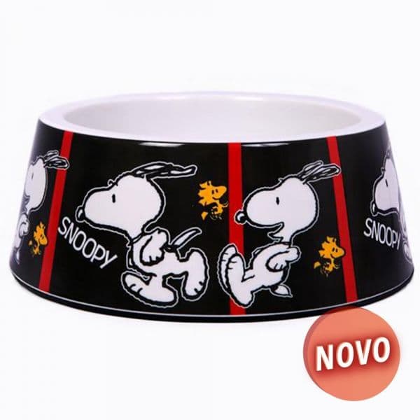 Zooz Pets Taça em Melamina Film Black Oficial Snoopy M