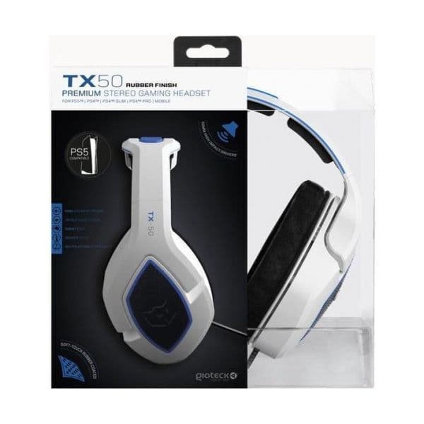 Gioteck Auscultadores TX-50 Branco Multiplataformas