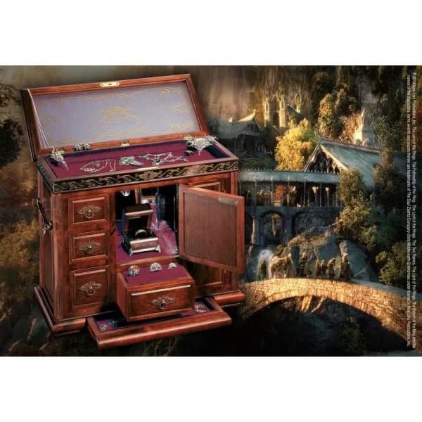 Noble Collection Baú do Tesouro Middle Earth Vermelho 33 X 45