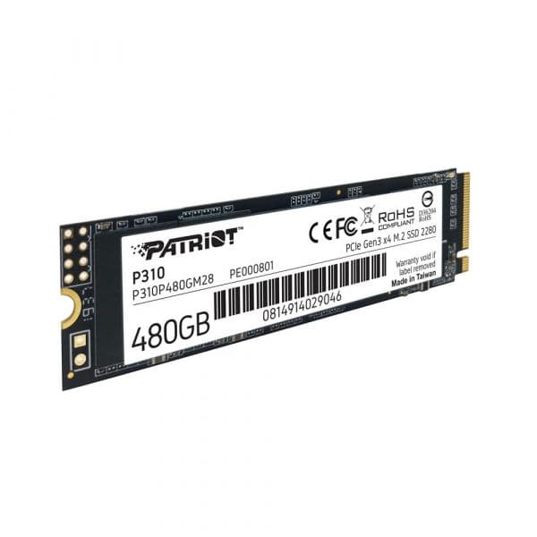 SSD Patriot Disco P310 480GB, Pcie 3.0 x4, NVMe 1.3, M.2 2280 | Re - P310P480GM28
