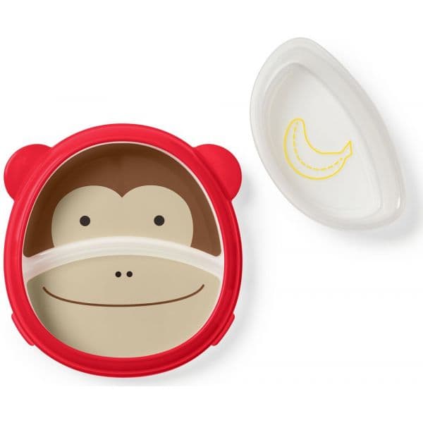 Skip Hop Prato com Tigela Zoo Smart Macaco